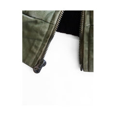 Private Purchase Theatre Made Custom Tanker Jacket, zipper detail