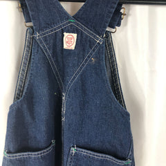 C1950s Indigo Denim Tuf Nut Overalls Child Size