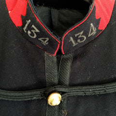 M1893 French Infantry Dolman Officer's Tunic, collar detail