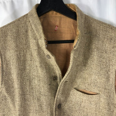 1930s French Wool Tweed Work Vest