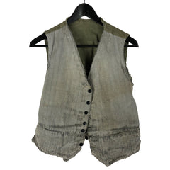 1930s French Pinstripe & HBT Workwear Vest