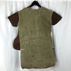 C1940 Vintage French Leather Welder Blacksmith Smock Apron