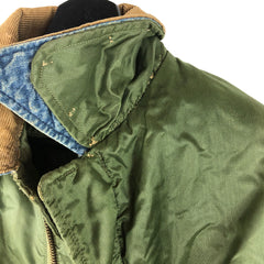 Customized Denim Early 1970 WEP Flight Jacket