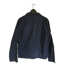 Stenciled US Navy Raw Indigo Denim Pullover